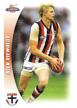 2006 Select AFL Champions #123 Nick Riewoldt Front